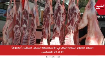 أسعار اللحوم البلدية اليوم في الإسماعيلية تسجل استقراراً ملحوظاً الأحد 24 أغسطس